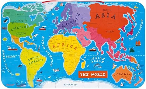 Janod Wooden Jigsaw Puzzle 100 Pieces India Map