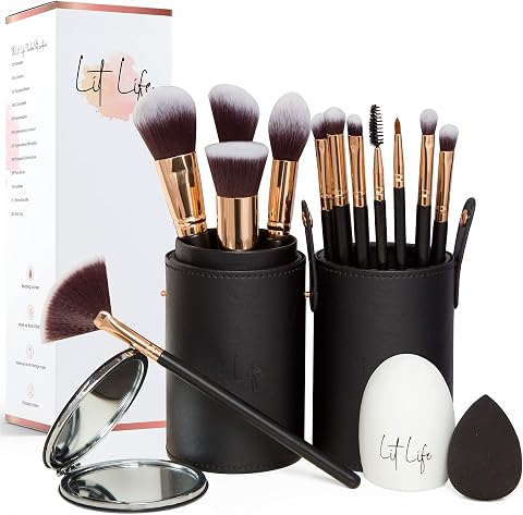 Professional Makeup Brush Set 12 Pieces Vegan