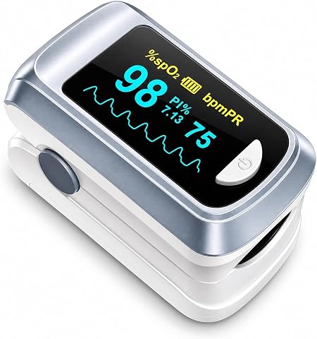 Finger Pulse Oximeter SpO2 and Heart Rate Monitor