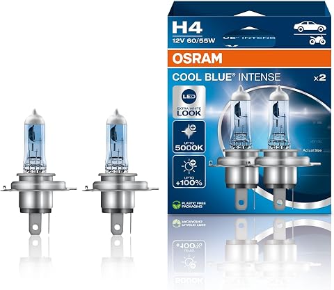 Halogen to LED Headlight Bulb H4 6000K Pair