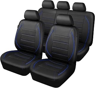 Car Seat Cover Set Full 5 Seater Faux Leather