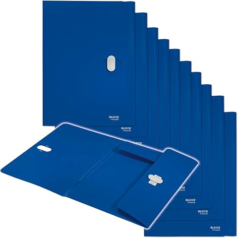 Leitz Premium A4 Document Folder 10 Pack Clear