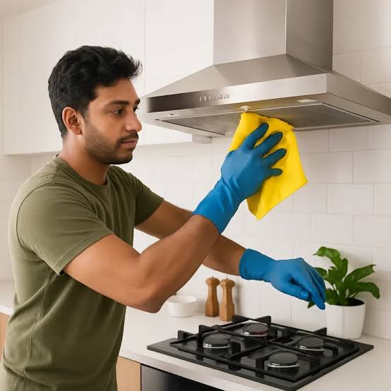 Kitchen Deep Clean Chimney Hob and Tiles Degreasing image 2