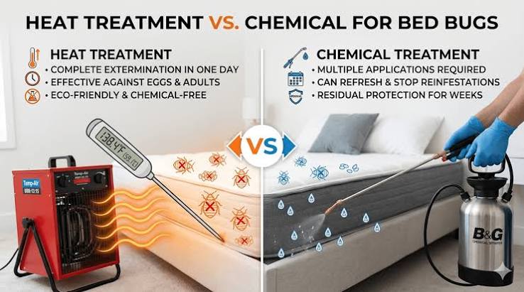 Bed Bug Treatment Heat and Chemical Combined