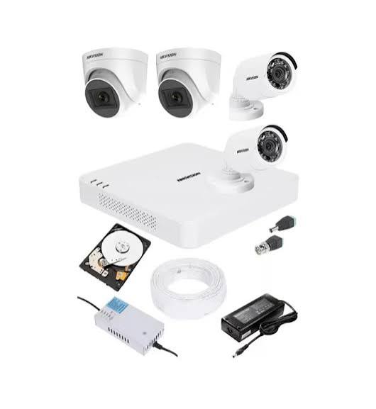CCTV Camera Installation 4 Cameras HD with DVR image 2