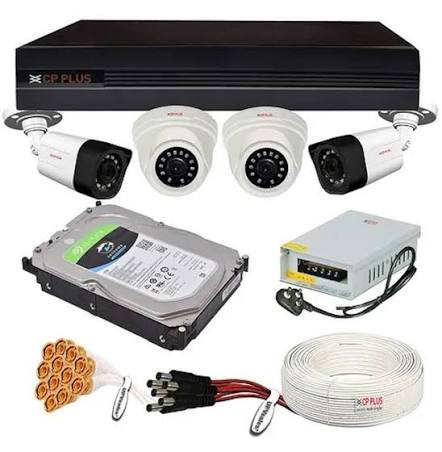 CCTV Camera Installation 4 Cameras HD with DVR