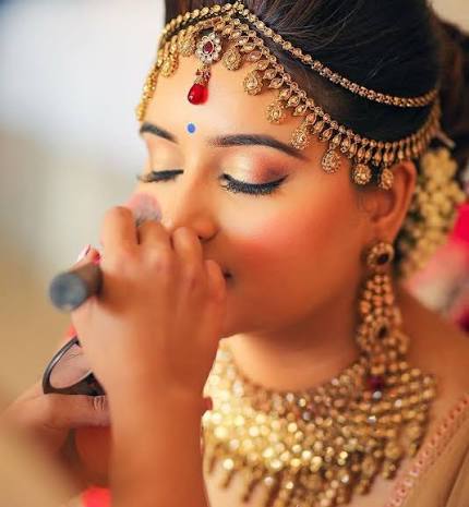 Bridal Makeup at Home Wedding Day HD Airbrush