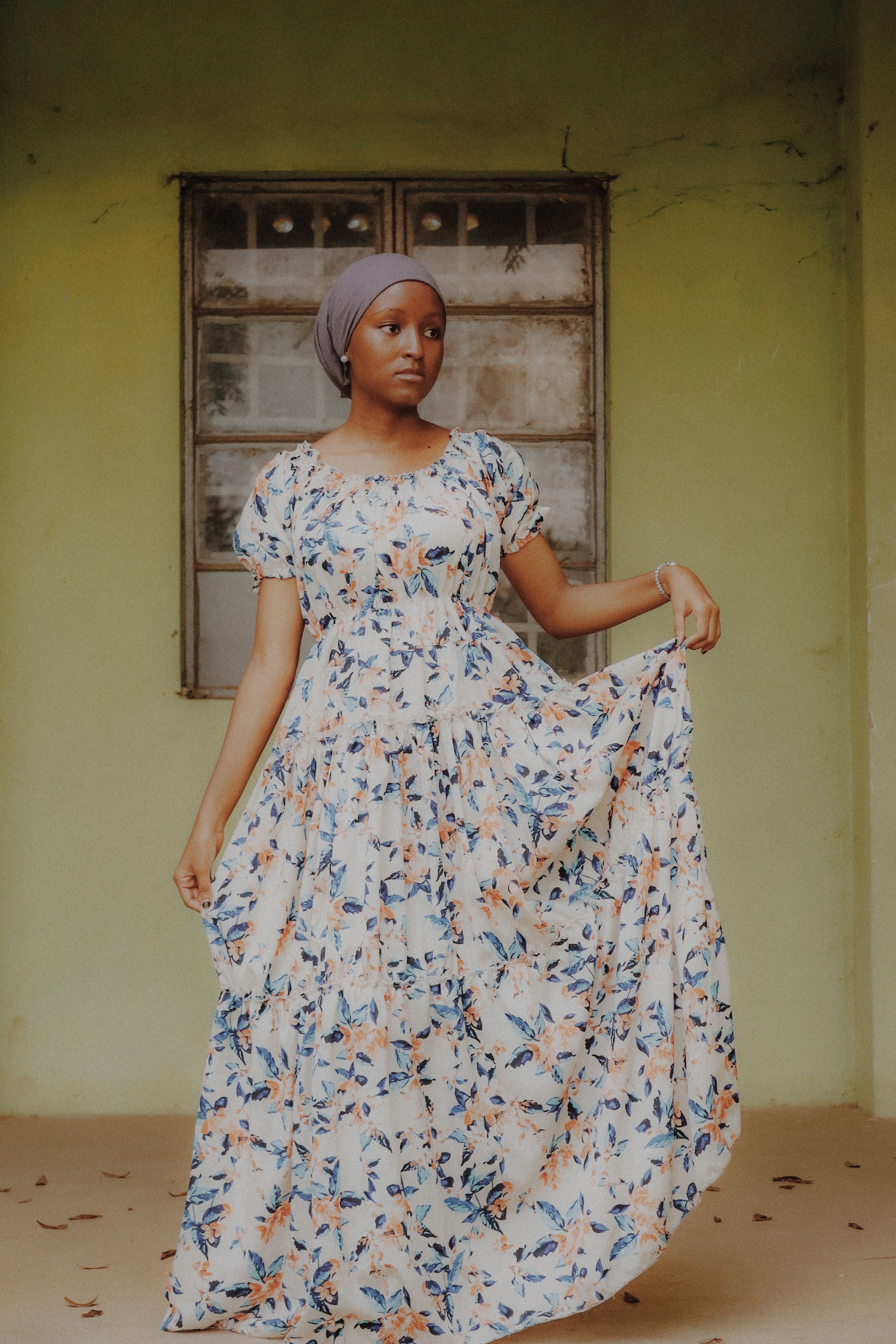 Women Chiffon Floral Maxi Dress Summer