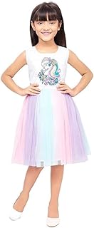 Girls Net Party Frock Dress Ages 3 to 10 image 2