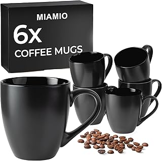 Nordic Ceramic Coffee Mug Set of 6 350ml