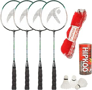 Badminton Racket Set 4 Rackets with Shuttles Bag